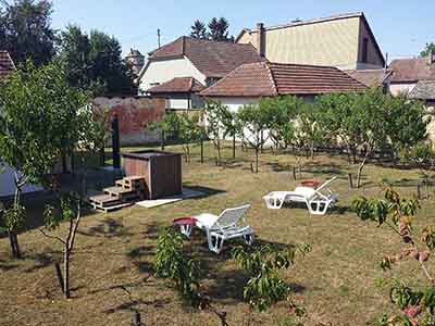 Private accommodation garden surroundings